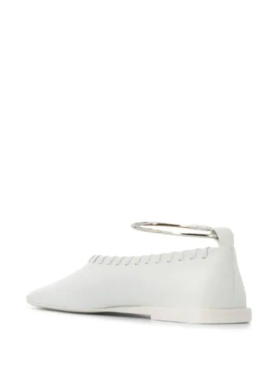 Shop Jil Sander Ballerina Shoes - White
