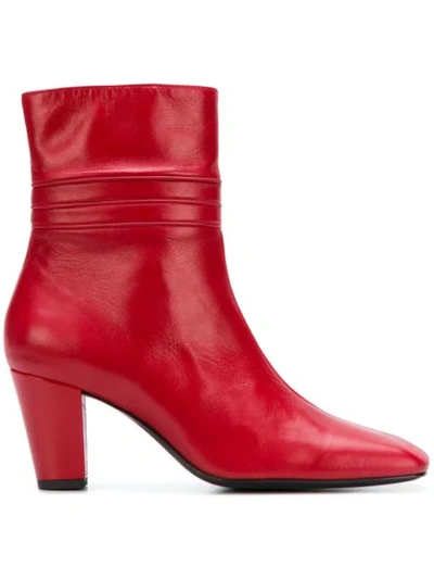 Shop Dorateymur Square Toe Boots - Red