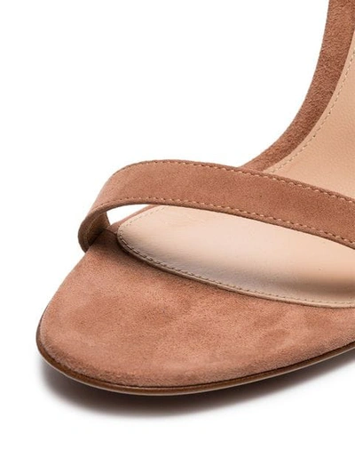 Shop Gianvito Rossi Portofino 105mm Sandals In Neutrals