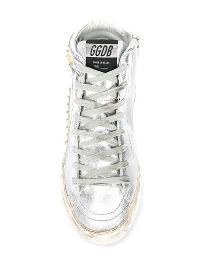 Shop Golden Goose Slide Sneakers In Grey