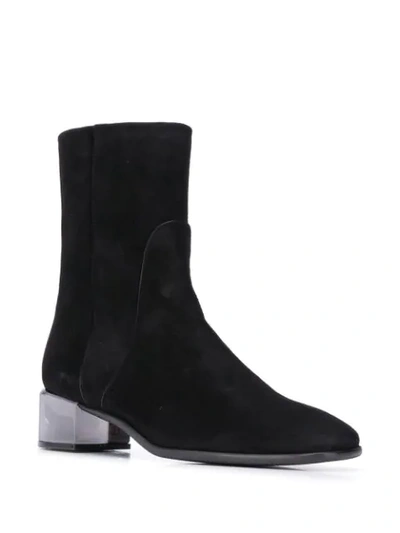 Shop Stuart Weitzman Stiefeletten Mit Blockabsatz In Black