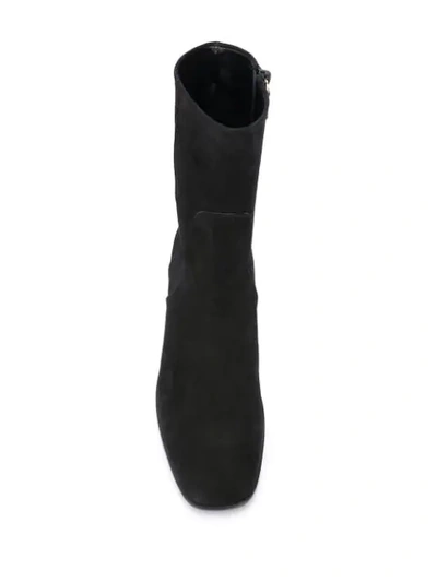 Shop Stuart Weitzman Stiefeletten Mit Blockabsatz In Black