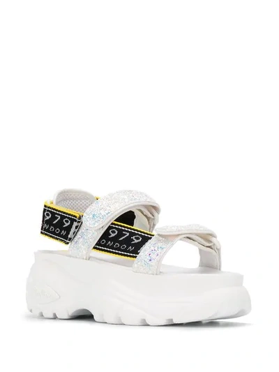 Shop Buffalo Ella Platform Sandals - White