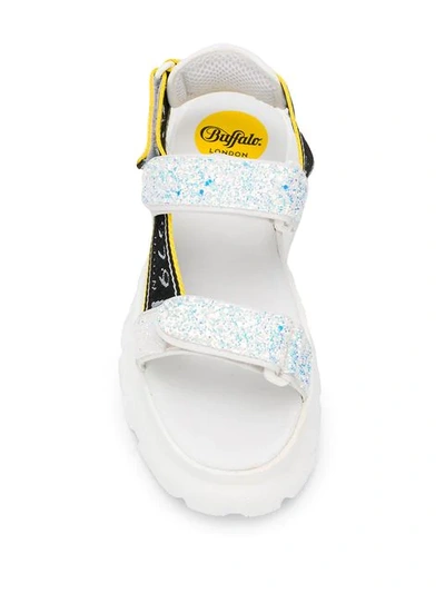 Shop Buffalo Ella Platform Sandals - White