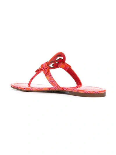Shop Tory Burch Miller Printed Sandals In Yellow