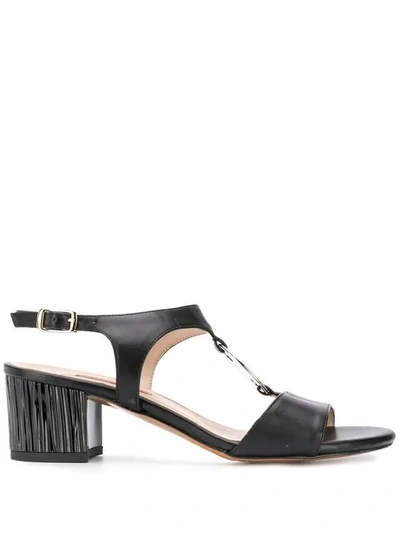 Shop Albano Rigo Sandals In Black