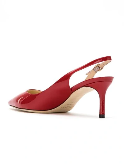 Shop Jimmy Choo Pointy Toe Pumps In Red