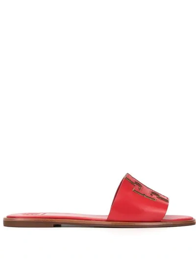 Shop Tory Burch Ines C Slides In Red