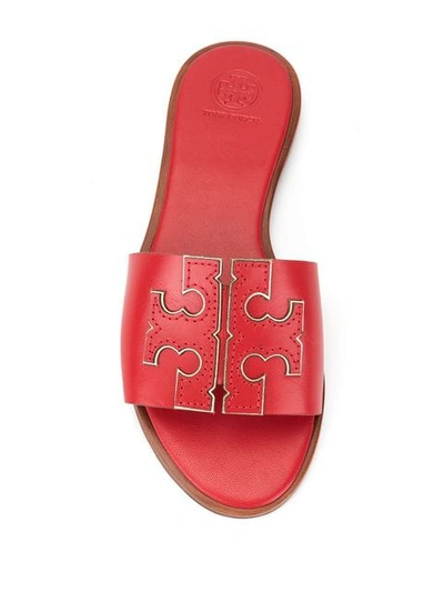 Shop Tory Burch Ines C Slides In Red