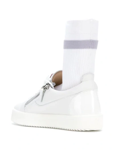 Shop Giuseppe Zanotti Logo Patch Sneakers In White