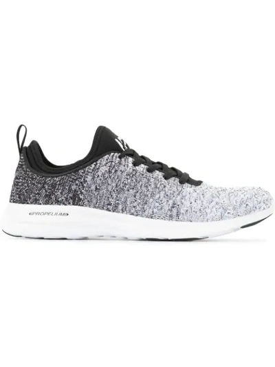 Shop Apl Athletic Propulsion Labs Techloom Phantom Gradient Sneakers In Black/white Ombre