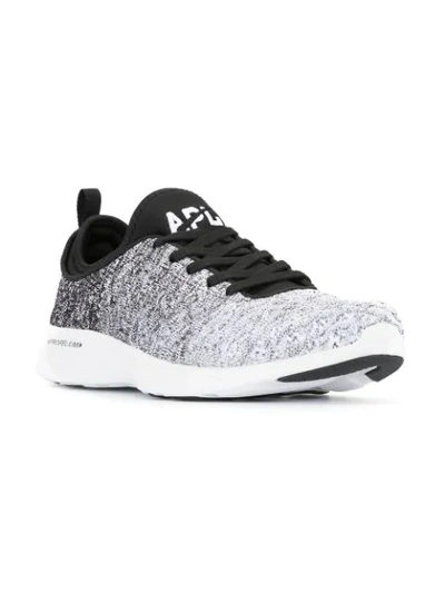 Shop Apl Athletic Propulsion Labs Techloom Phantom Gradient Sneakers In Black/white Ombre
