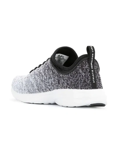 Shop Apl Athletic Propulsion Labs Techloom Phantom Gradient Sneakers In Black/white Ombre
