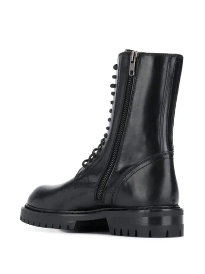 Shop Ann Demeulemeester Lace Up Boots In Black