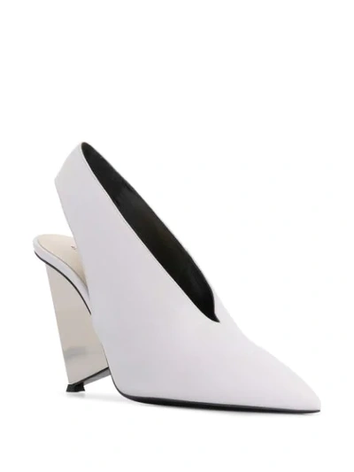 Shop Alain Tondowski Pointed Structure Pumps - White