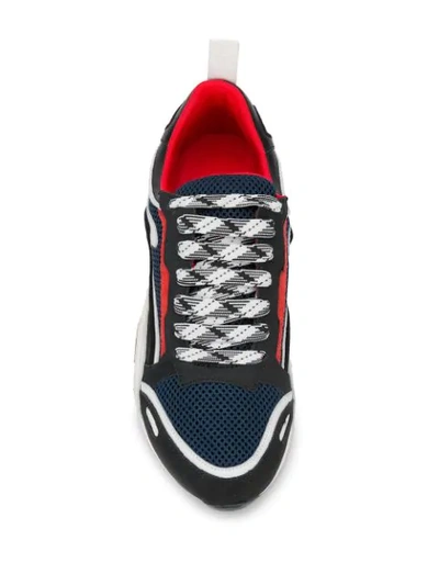 Shop Sandro Flame Sneakers In Blue