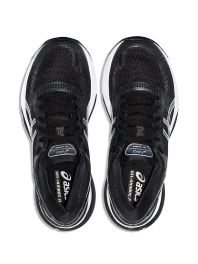 Shop Asics Nimbus 21 Sneakers In Black
