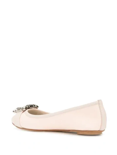 Shop Anna Baiguera Buckled Ballerina Shoes - Pink