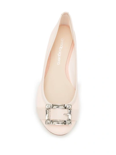 Shop Anna Baiguera Buckled Ballerina Shoes - Pink