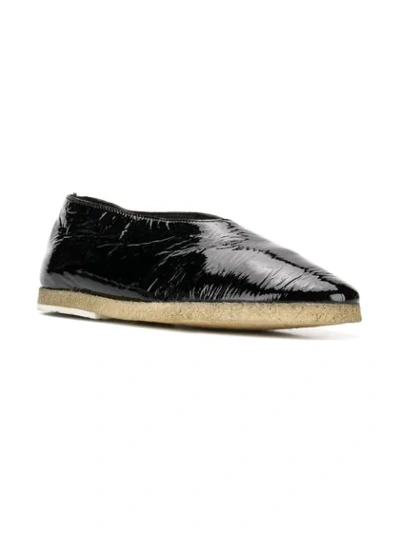 Shop Marsèll Slip-on Leather Shoes In Black