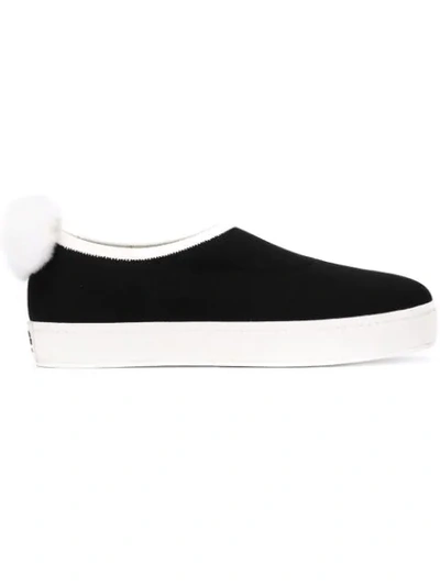 OPENING CEREMONY POM-POM SLIP-ON SNEAKERS - 黑色