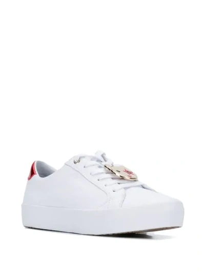 Shop Tommy Hilfiger Lace-up Sneakers In White