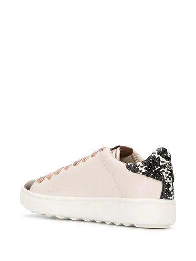 Shop Coach Nude Pink Flat Sneakers In Neutrals