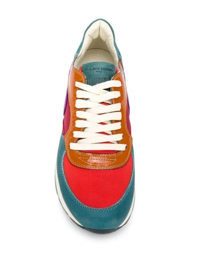 Shop Philippe Model Montecarlo Sneakers In Orange