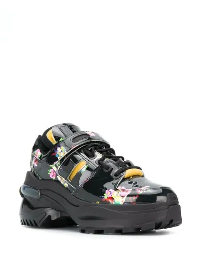 MAISON MARGIELA RETRO FIT KAWAII-PRINT SNEAKERS - 黑色