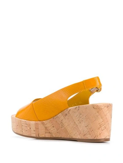 Shop Hogl Platform Sandals In Yellow