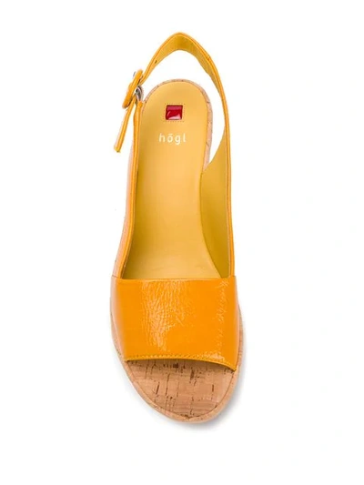 Shop Hogl Platform Sandals In Yellow