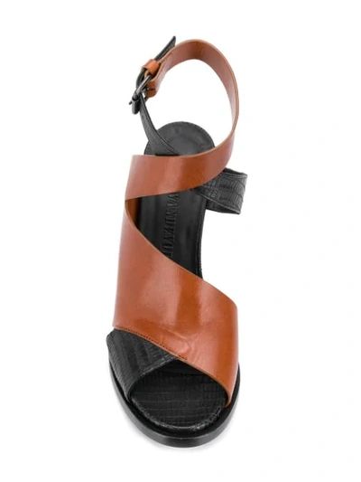 Shop A.f.vandevorst Block Heel Sandals In Brown