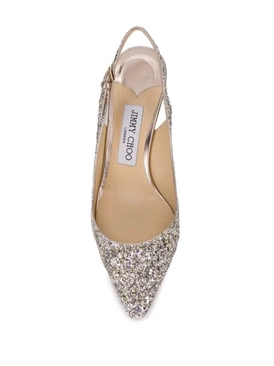 Shop Jimmy Choo Erin Pumps In Silver