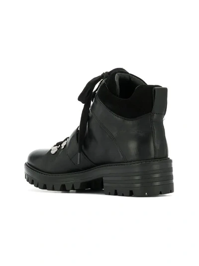 Kendall Kylie Women s Edison Round Toe Suede Hiking Boots In Black ModeSens