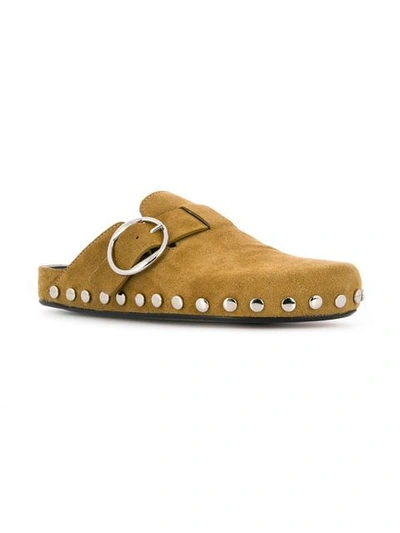 Shop Isabel Marant Mirvin Mules In 23nl Natural