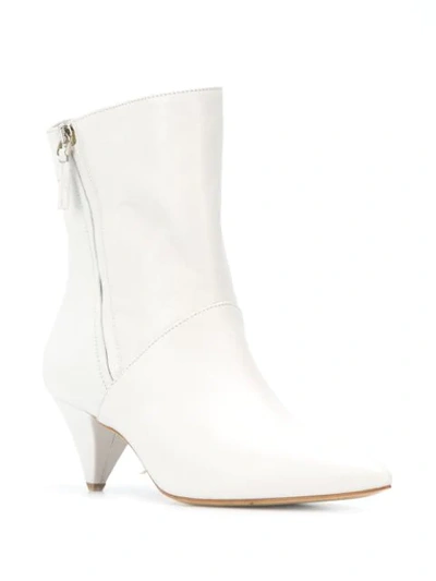 Shop The Seller Pointed Ankle Boots In White