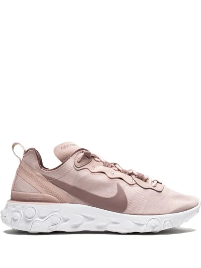Shop Nike React Element 55 “particle Beige” Sneakers In Pink
