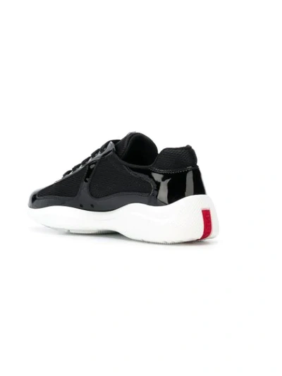 Shop Prada America's Cup Sneakers In Black