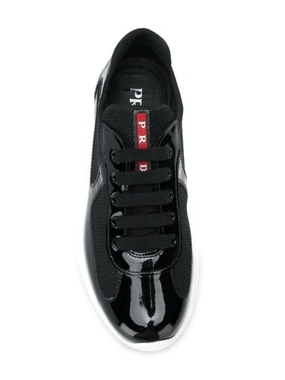 Shop Prada America's Cup Sneakers In Black