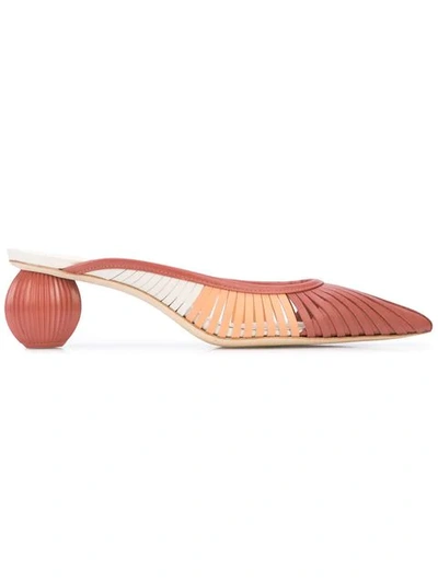 Shop Cult Gaia Alia Mules In Pink ,multicolour