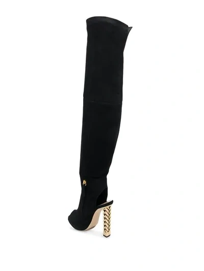 Shop Giuseppe Zanotti Elinor Knee High Boots In Black