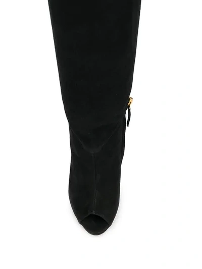 Shop Giuseppe Zanotti Elinor Knee High Boots In Black