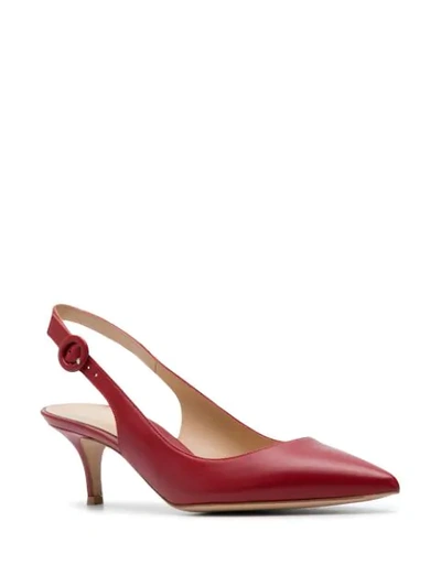 Shop Gianvito Rossi 'arleen' Pumps - Rot In Red