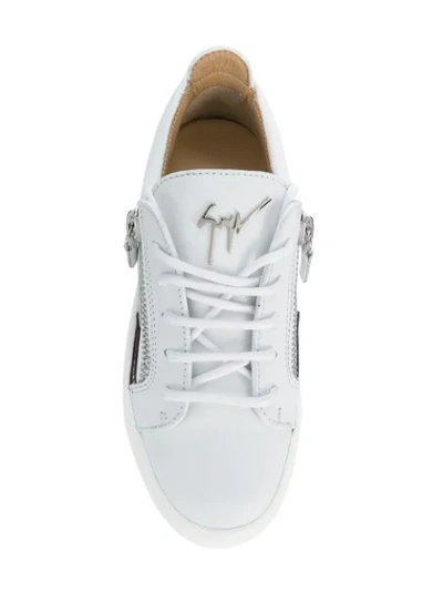 Shop Giuseppe Zanotti Design May London Sneakers - White