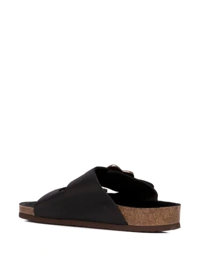 Shop Marc Jacobs Redux Grunge Two-strap Sandals In 001 Black