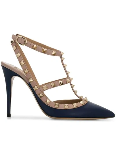 Shop Valentino Garavani Rockstud Pumps In Blue