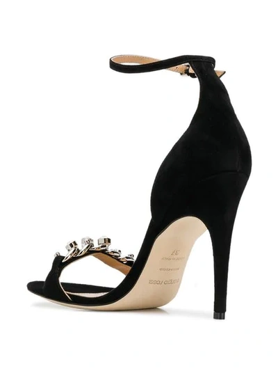 Shop Sergio Rossi Ankle Strap Sandals In Black