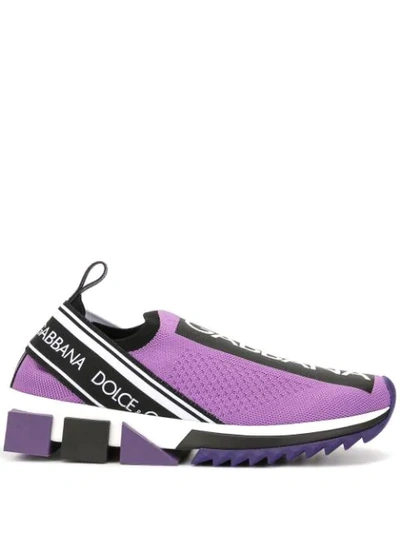 Shop Dolce & Gabbana Sorrento Sneakers In Purple