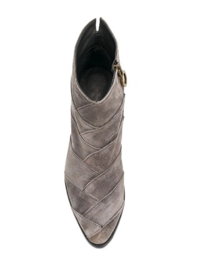 Shop Fiorentini + Baker Milu Chunky Heel Boots In Grey