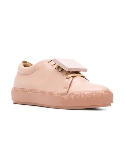 Shop Acne Studios Adriana Turn Up Sneakers - Pink